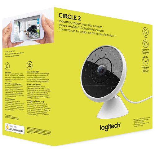 zone Marvel brugerdefinerede Logitech Circle 2 Wired 2MP Wi-Fi Network Camera 961-000415 B&H