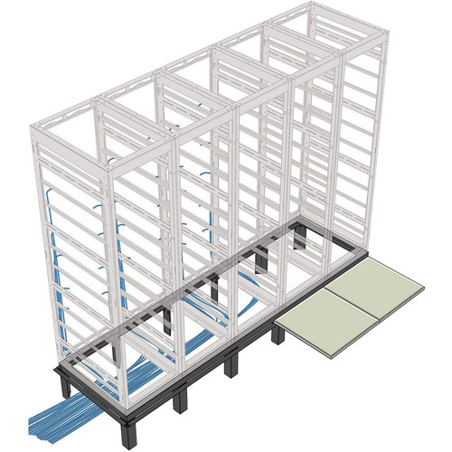 Middle Atlantic GANGLE Series 4-Bay Raised Floor GANGLE-4-36 B&H