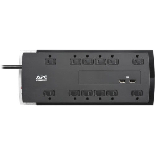 APC Multiprise 12 prises avec ports de charge USB, 2160 joules, arrêt de  surtension pour la maison/le bureau (PH12U2W) : : Électronique