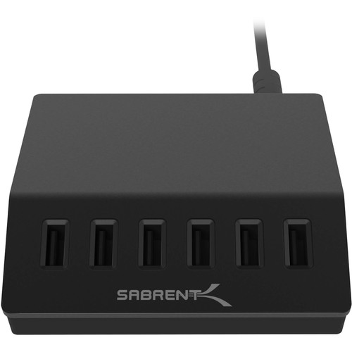 Sabrent 10-Port USB Charging Station 12A/60W (Black)