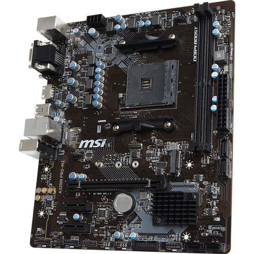 MSI A320M GAMING PRO Desktop Motherboard - AMD A320 Chipset - Socket AM4 -  Micro ATX