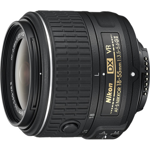 Nikon AF-S DX NIKKOR 18-55mm f/3.5-5.6G VR II Lens 2211 Bu0026H