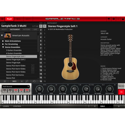 IK Multimedia American Acoustic - SampleTank 3 Virtual Instrument (Download)