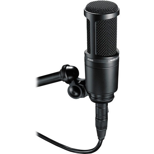 Audio-Technica AT2020 Podcasting Microphone Pack with ATH-M20x Headphones,  Boom & XLR Cable