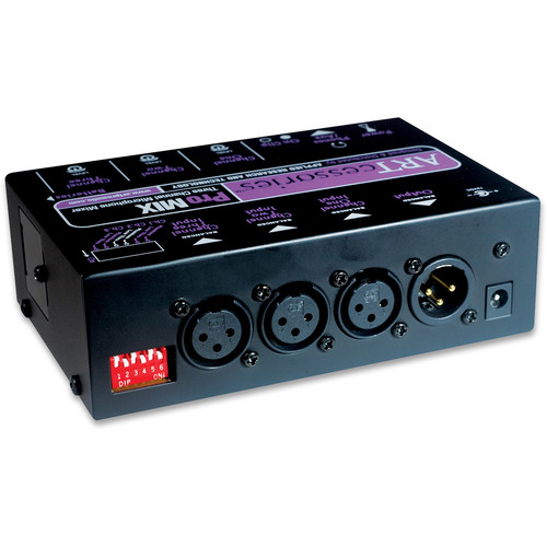 3-Channel Portable Mono Microphone Submixer