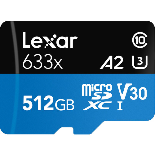 Promotion Carte Micro SD 512 Go Lexar 633x : 42,19€ au lieu de 56