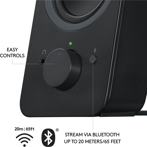 Logitech Z207 Bluetooth Computer Speakers (Black) B&H
