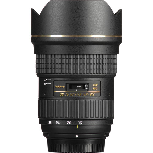 Used Tokina AT-X 16-28mm f/2.8 Pro FX Lens for Nikon