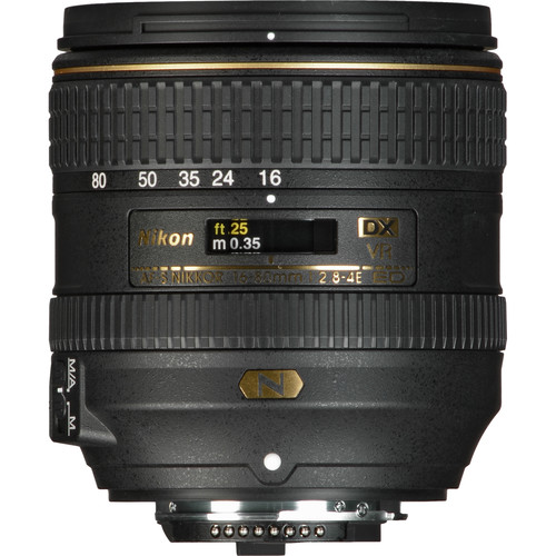 Nikon AF-S DX NIKKOR 16-80mm f/2.8-4E ED VR Lens 20055 B&H