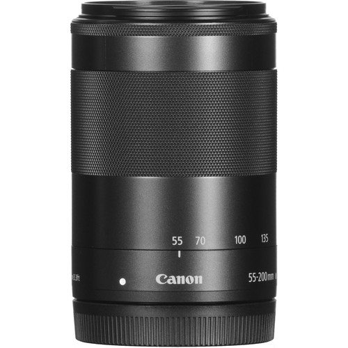 Canon EF-M 55-200mm f/4.5-6.3 IS STM Lens (Black)