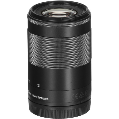 Canon EF-M 55-200mm f/4.5-6.3 IS STM Lens (Black) 9517B002 B&H