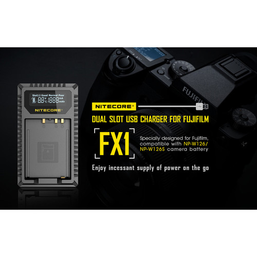 NITECORE FX1 Dual Slot USB Charger, hiking, camping, outdoor, adventure, activity, battery, charger, portable, convenient