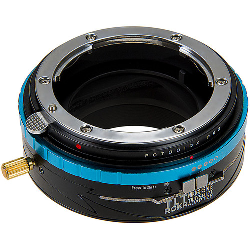 FotodioX Pro TLT ROKR Tilt-Shift Adapter for Nikon F Lens to Sony E Camera