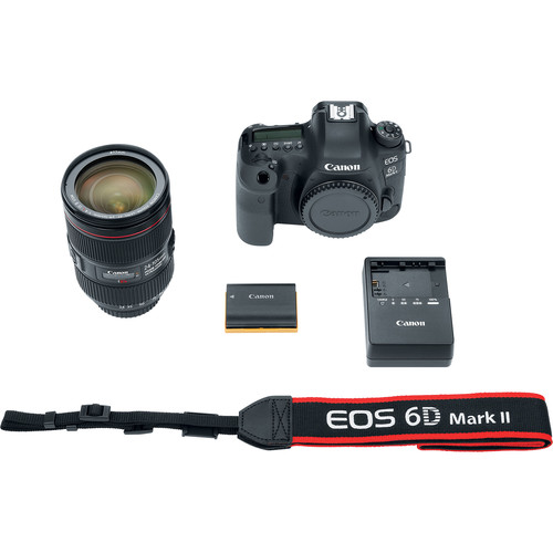 Canon EOS 6D Mark II Camera Bundle (Body Only), New, Wi-Fi Enabled +  Professional Accessory Kit 