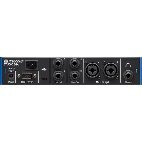 PreSonus Studio 68c Desktop 6x6 USB Type-C Audio/MIDI STUDIO 68C