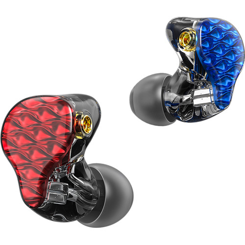 FiiO FA7 Quad Driver Balanced Armature In-Ear Monitors (Red/Blue)