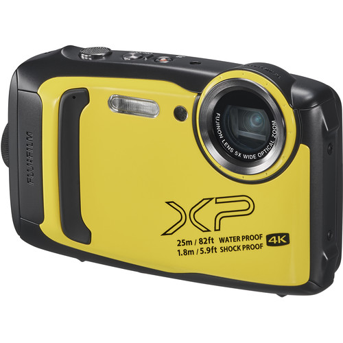 FUJIFILM FinePix XP140 Digital Camera (Yellow) 600020657 B&H