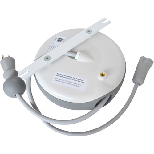 Stage Ninja MED-10-FEM Retractable Power Cable Reel for Medical Environments NEMA 5-15R Female Tap, 10