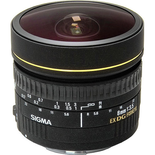 Sigma 8mm f/3.5 EX DG Circular Fisheye Lens for Canon EF