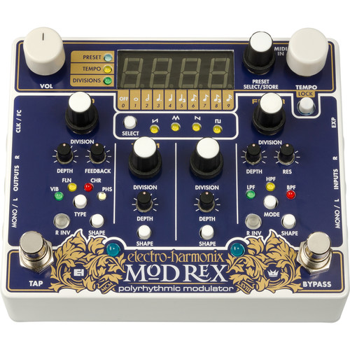 Electro-Harmonix Mod Rex Polyrhythmic Modulator Pedal MOD REX