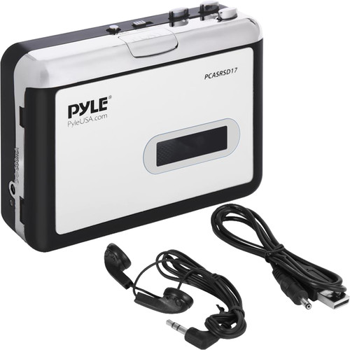 Pyle Home Portable Cassette Player and MP3 Converter & PCASRSD17