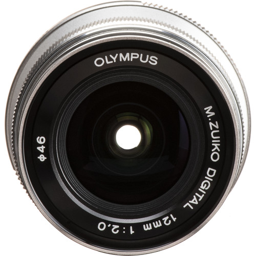 Olympus M.Zuiko Digital ED 12mm f/2 Lens (Silver)