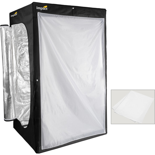 Impact Photo Pro LED Booth 400 + Impact PLB-400D230 2 Stop Front Diffuser