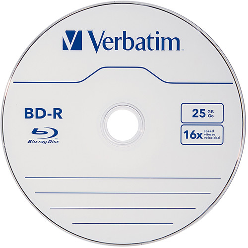 Verbatim 25GB BD-R Blu-ray 16x Discs (50-Pack Spindle)