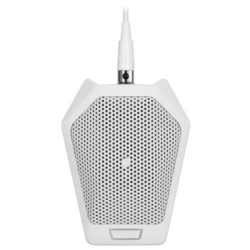 Audio-Technica U891RWb Cardioid Boundary Microphone with LED and Local  Switch (White)