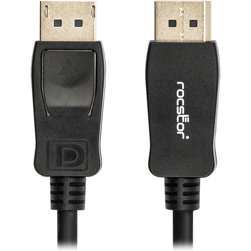 Rocstor DisplayPort 1.2 Cable with Latches (12')