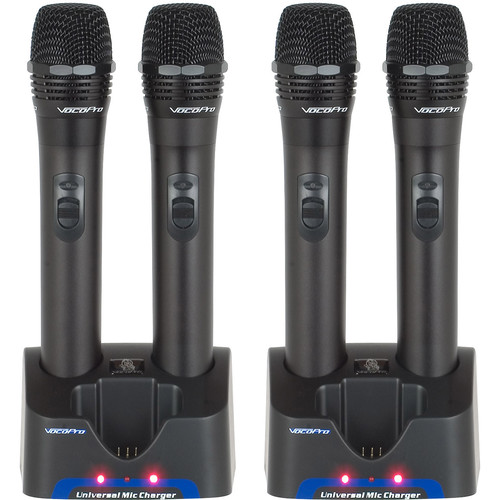 VocoPro UHF-5805-9 Professional Rechargeable 4-Channel