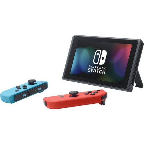  Nintendo Switch 32GB Console V2 with Neon Red Neon Blue 