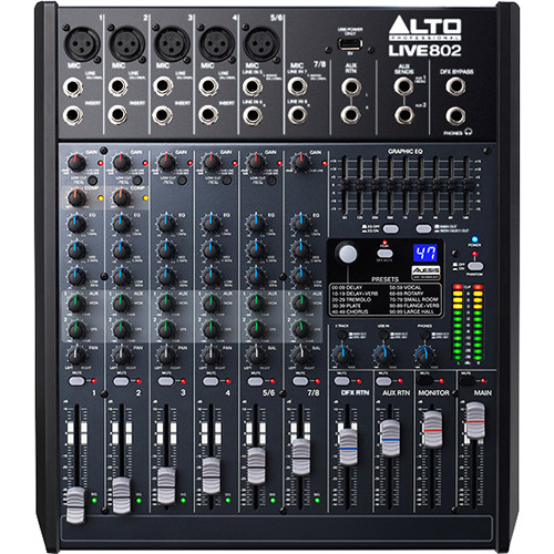 Alto Professional Live 802 8-Channel/2-Bus Mixer LIVE 802 B&H