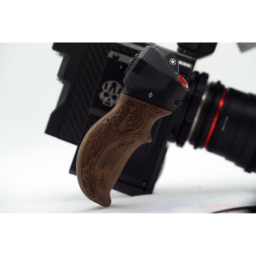 GLOBAL DYNAMICS UNITED Walnut Grip for DSMC2 Camera Side Handle