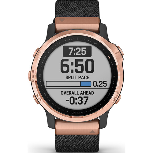 Garmin fenix 6 black best sale rose gold