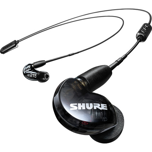 Shure SE215 Wired Sound Isolating Earbuds, Clear Sound, Single Driver,  Secure in-Ear Fit, Detachable Cable, Durable Quality, Compatible with Apple  