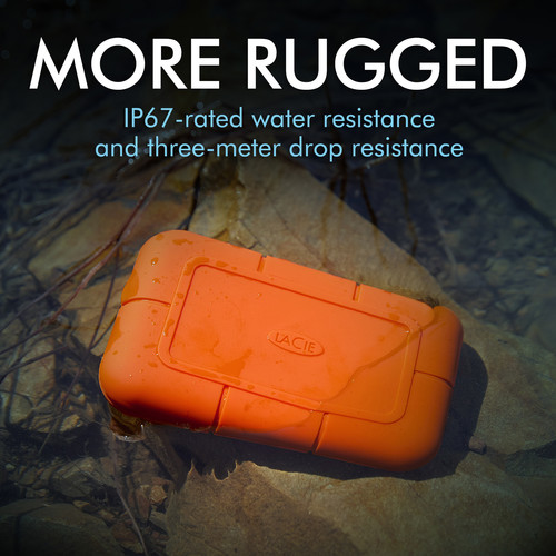 LaCie 2TB Rugged USB 3.2 Gen 2 Type-C External SSD STHR2000800