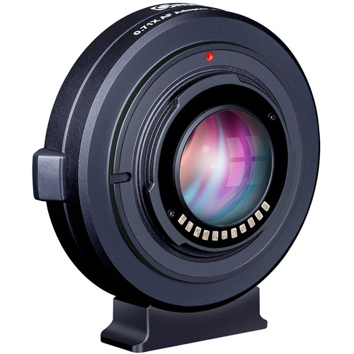 Commlite EF Lens to MFT Camera Lens Mount AF Adapter & 0.71x Speed Booster