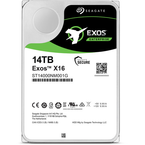 Used Seagate 14TB Exos X16 7200 rpm SATA III 3.5