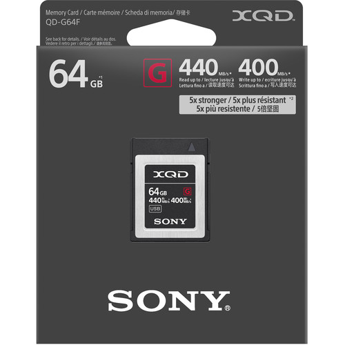 Sony 64GB G Series XQD Memory Card QDG64F/J B&H Photo Video