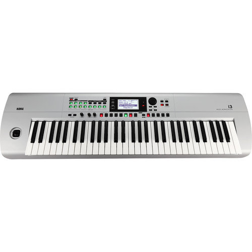 Korg i3 61-Key Music Workstation (Silver) I3MS B&H Photo Video