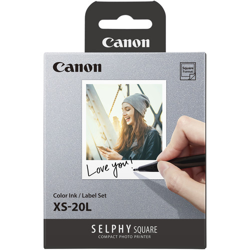 Canon SELPHY Color Ink & Label XS-20L Set (20 Sheets)