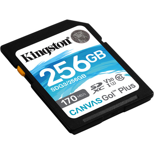 Kingston microSD 256Gb SDXC Canvas Select Go! Plus CL10 UHS-I A3 U2 r170  MB/s