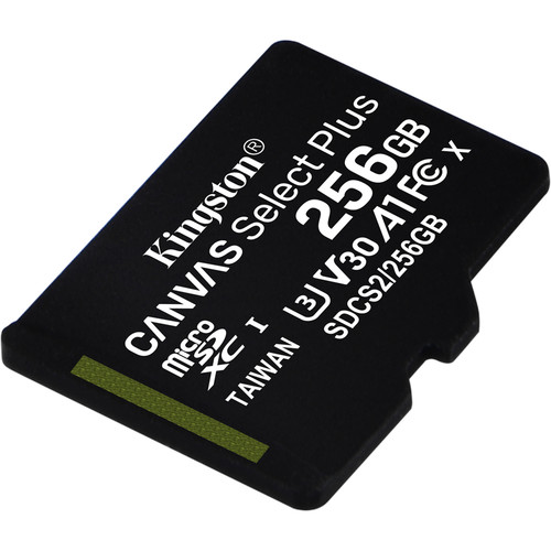 Micro SD + Adaptateur 256 GB Classe 10 Kingston