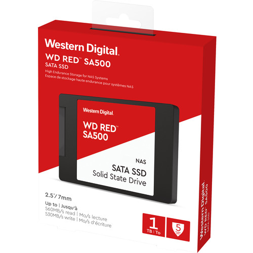 WD 1TB Red SA500 SATA III 2.5" Internal NAS SSD