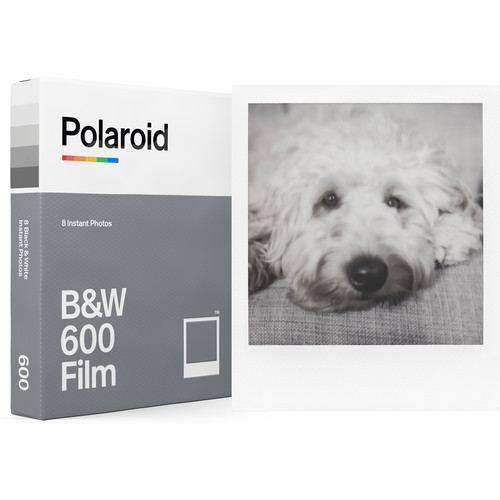 Polaroid Black & White Instant Film for 600 (8 Exposures) + Polaroid Color  Instant Film for 600+ Album + Cloth
