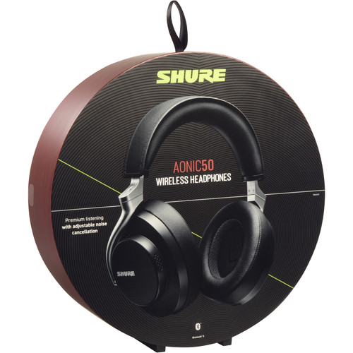 Shure AONIC 50 Wireless Noise-Canceling Headphones SBH2350-BK