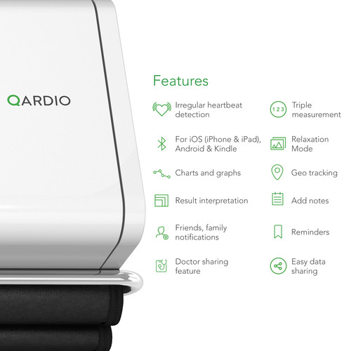 Qardio QardioArm Wireless Blood Pressure and Heart Health A100QI