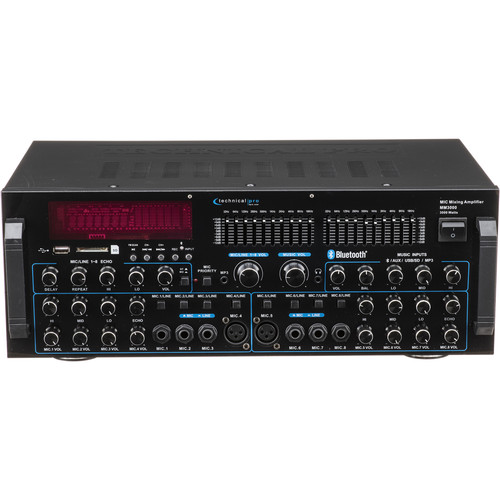 Technical Pro MM3000 Pro Mic Mixing Amp With USB, SD Card