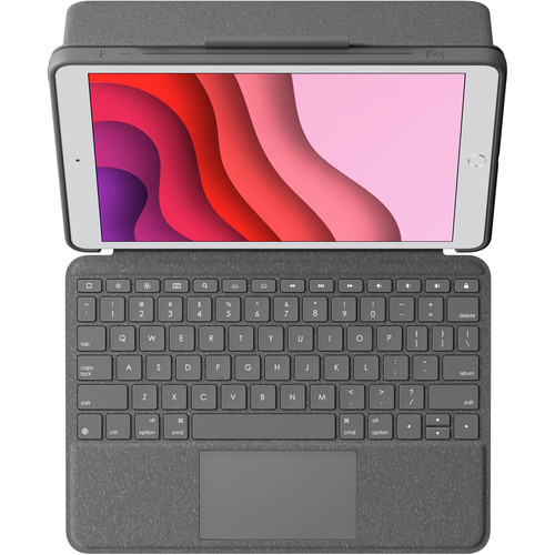 Logitech - Combo Touch - Funda de teclado para iPad (7ª, 8ª y 9ª  generación) con panel táctil, teclado inalámbrico, tecnología Smart  Connector y